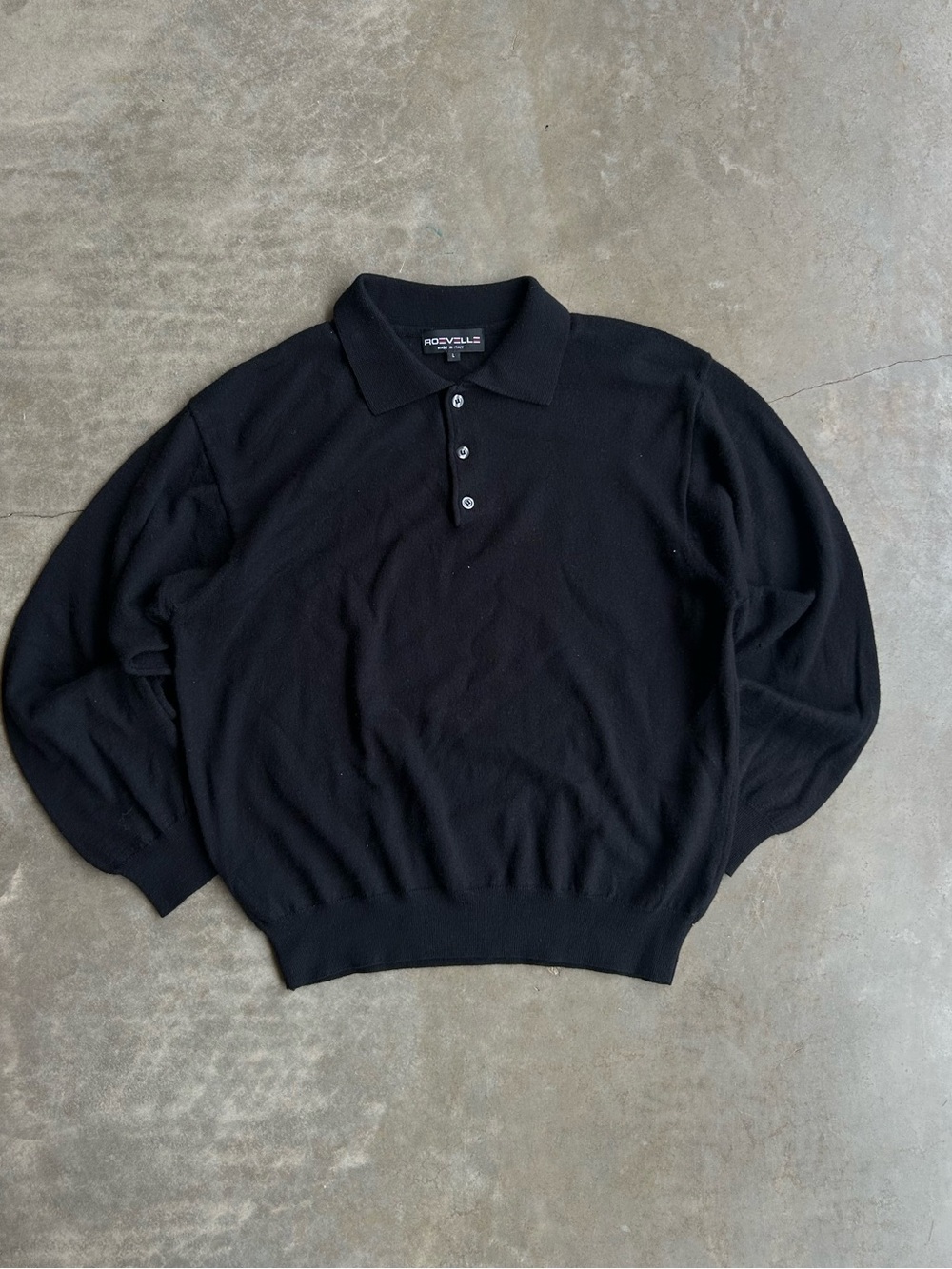 Roevelle Italian Knit Longsleeve Polo